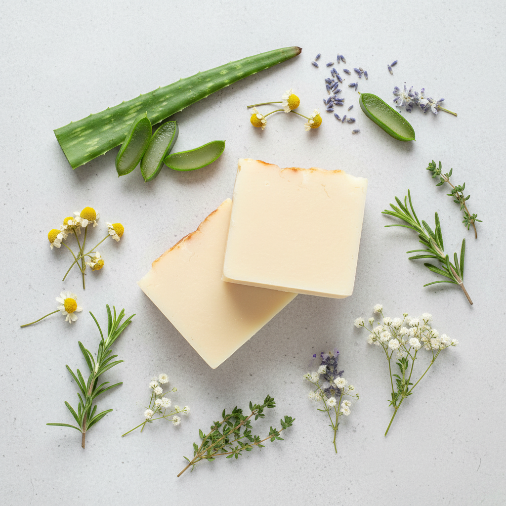 Clean & Calm – Ingredient Flat Lay