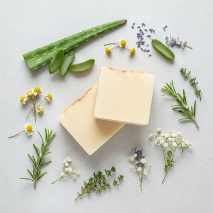Clean & Calm – Ingredient Flat Lay